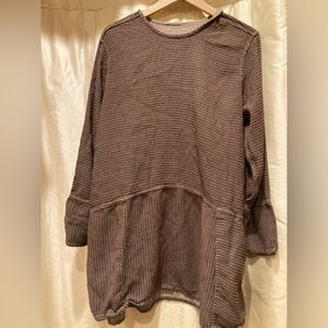 Vintage Angelhart Designs FLAX Large Reversible Top Brown/black/weave, Rayon